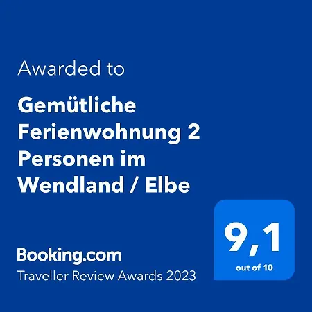Gemuetliche 2 Personen Im Wendland / Elbe Apartment *